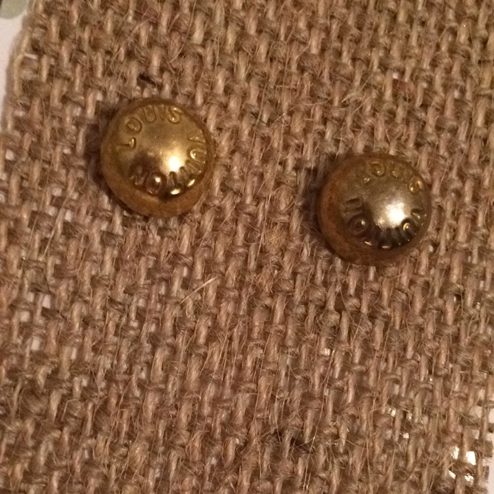 Gold tone custom designed earrings